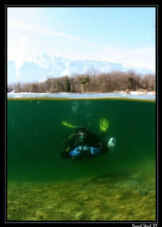 Divebuddy Dani finishing a great dive at le Duzillet this... by Daniel Strub 