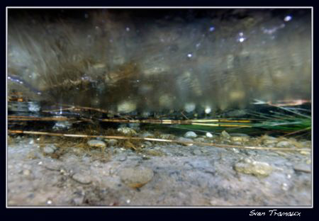 Ice, water and lake floor meeting point… by Sven Tramaux 