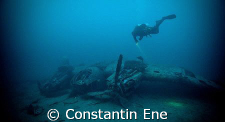 A Heinkel 111 at the seeground on 36-37 m by Constantin Ene 