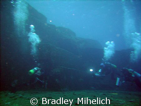 Iseki underwater ruins off Yonaguni jima.  Whether these ... by Bradley Mihelich 