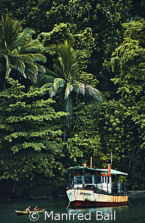 the african queen in the bismarck sea ?? how come ?? by Manfred Bail 