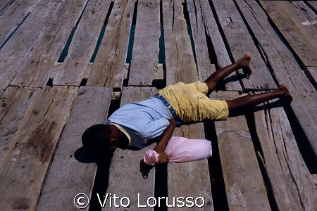 Cape Verde - Isla do Sal - Boy fishing by Vito Lorusso 