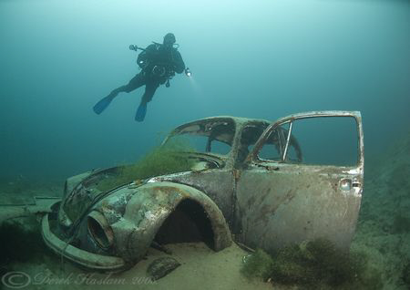 Mark with Beetle. Capernwray. D200, 10.5mm. by Derek Haslam 