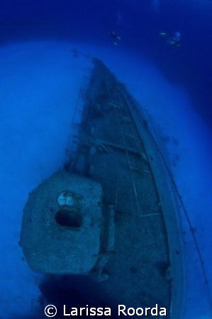 The Tibbett's wreck, via fish-eye by Larissa Roorda 