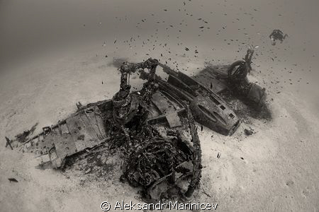 Bristol-Beaufighter, depth 40m by Aleksandr Marinicev 
