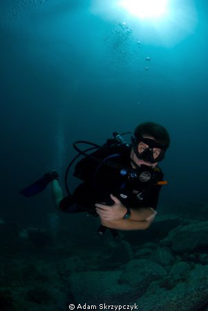 One angry looking diver by Adam Skrzypczyk 
