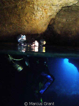 Taken in the cave at Anchor Boy, on Malta's north west co... by Marcus Grant 