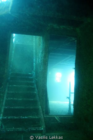 Stairway to . . . Shallow wreck in Lesvos Island. by Vasilis Lekkas 