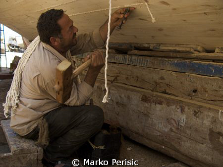The dry dock at  Hurghada and some of the characters that... by Marko Perisic 