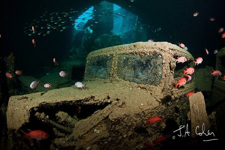 Trucks on the Thistlegorm Wreck by Julian Cohen 