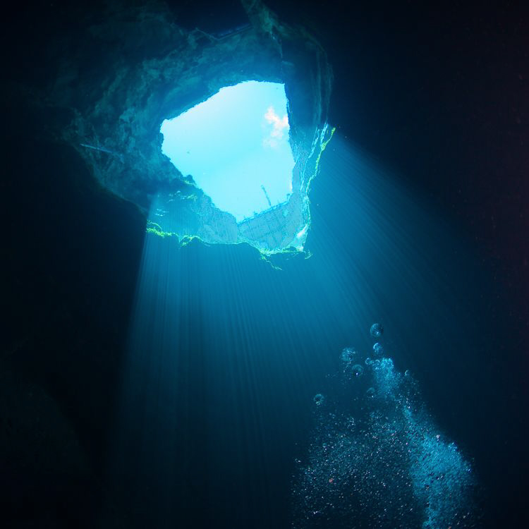 Looking back up into the entrance of Kilsby's Sinkhole at... by Mick Tait 