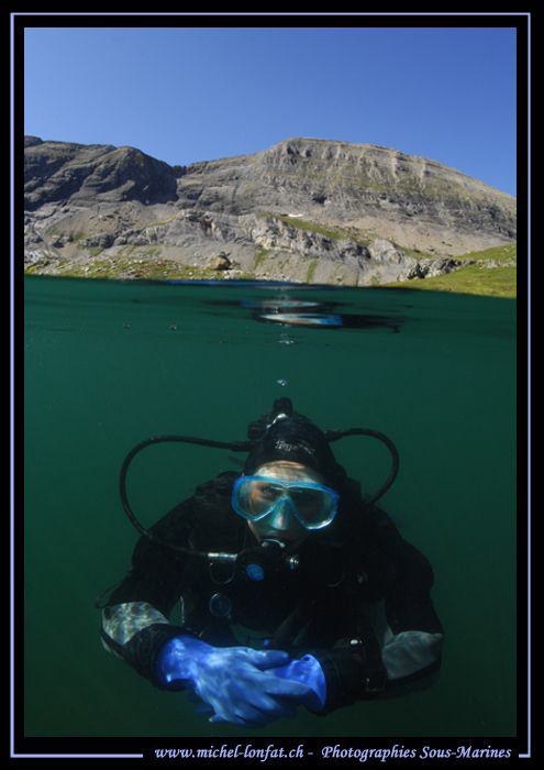 Sunday's High Altitude Lake dive in the Swiss Alps... 2 h... by Michel Lonfat 