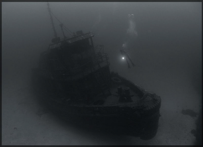 The wreck of The Beata and my friend Abimael. by Juan Torres 