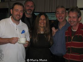 Couldn't believe I bumped into Derek Haslam, Mark Thomas ... by Maria Munn 