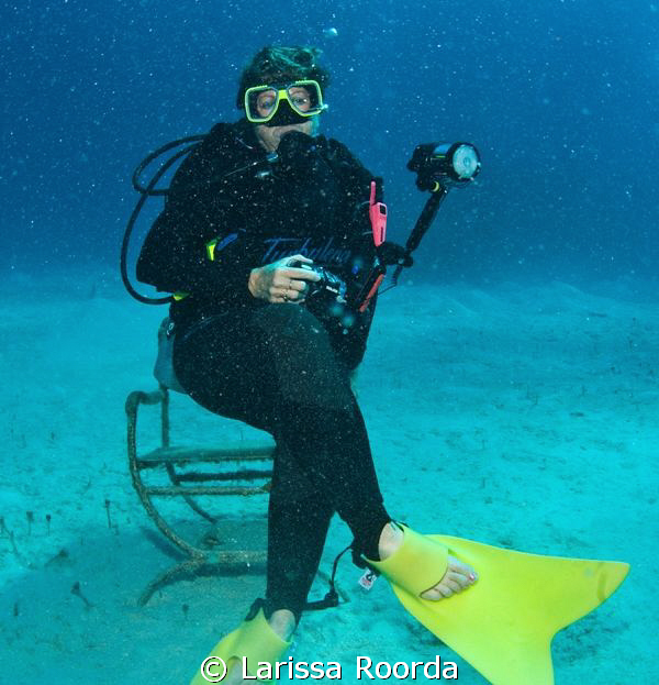 Just for fun!!  Bonnie lounging around! by Larissa Roorda 