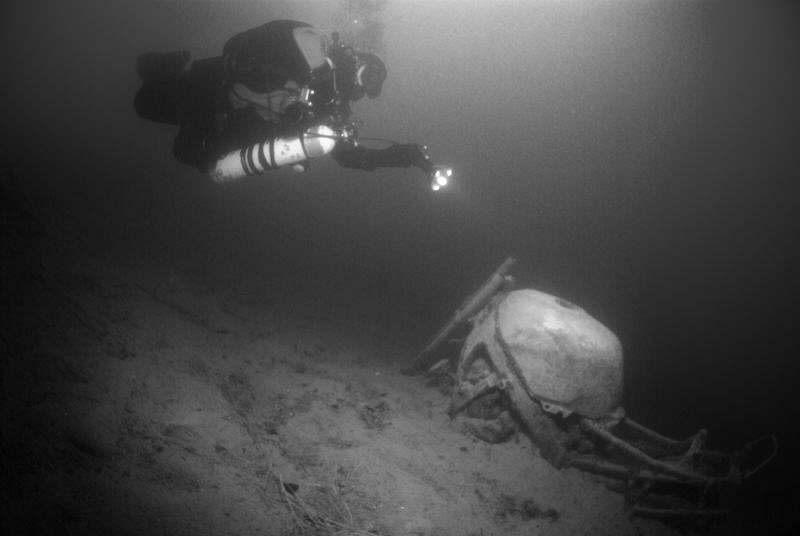 small wreck at lake attersee by Andy Kutsch 