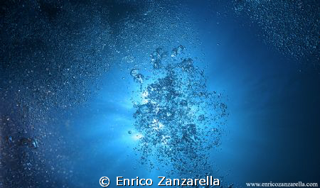 Deep in the blu...just you and your own sea. by Enrico Zanzarella 