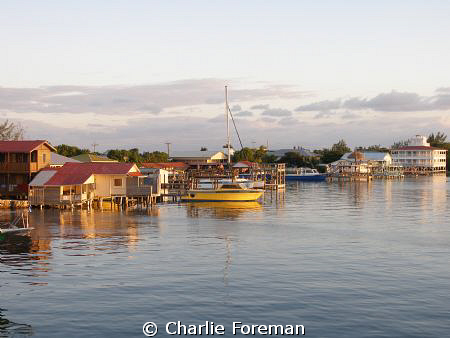 Fishing village of Utila, Honduras taken during Thanksgiv... by Charlie Foreman 