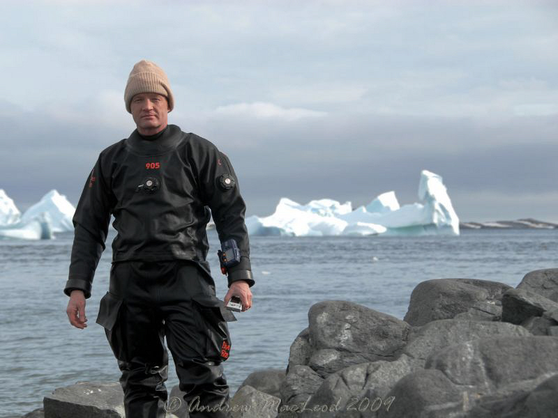 So you don't think it is cold? Self portrait... me with c... by Andrew Macleod 