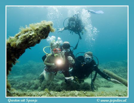 We had a lot of fun when we made this picture at a depth ... by John De Jong 