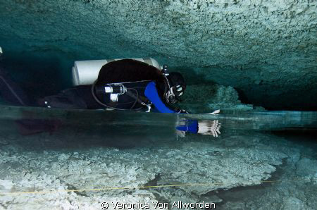 Halocline / I took this picture while cave diving in the ... by Veronica Von Allworden 
