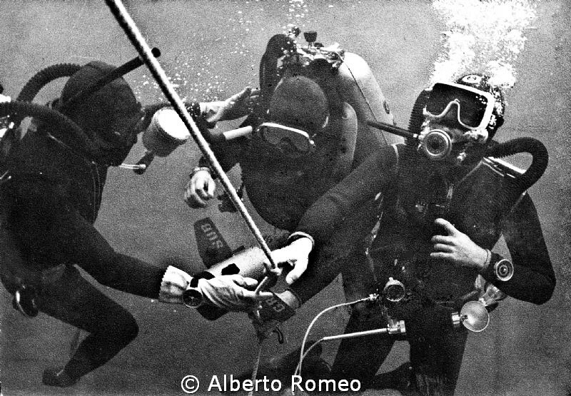An old photo about 1970. My buddies Totola, Panzer and Sa... by Alberto Romeo 