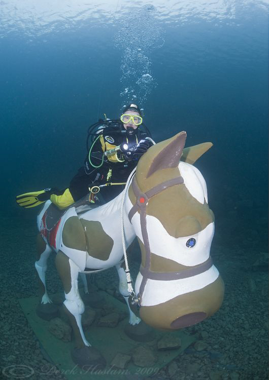 Chris on horse back. D3, 16mm. by Derek Haslam 