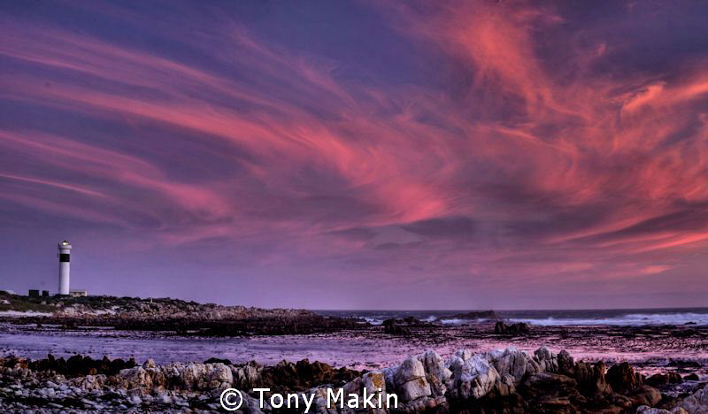 PringleBay lighthouse- panoramic HDR
 by Tony Makin 
