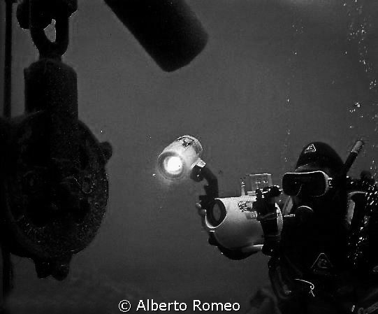 The block and my buddy.
In 1980's I and my team explored... by Alberto Romeo 