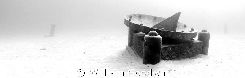 The three ton sundial at the Atlantis Sculpture Garden an... by William Goodwin 