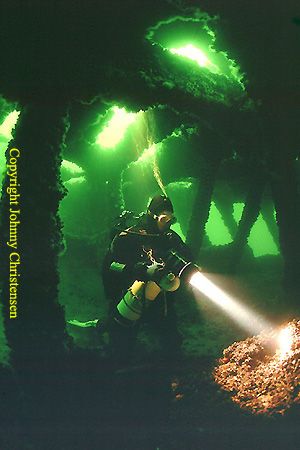 Inside the wreck of the Vendée on a sunny day. The shot w... by Johnny Christensen 