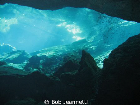 Cenote Chac Mool, Tulum Mexico by Bob Jeannetti 