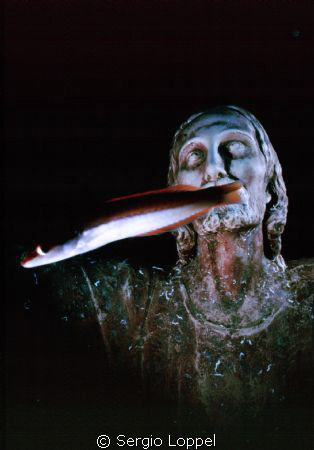 "Mystic" Statua del "Cristo degli Abissi" nel Mare di Por... by Sergio Loppel 