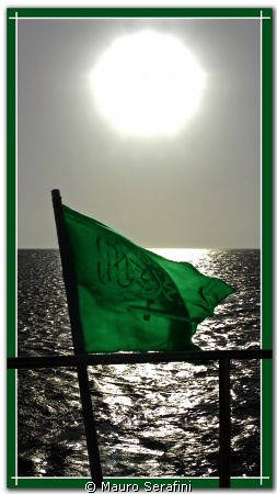 Green flag by Mauro Serafini 