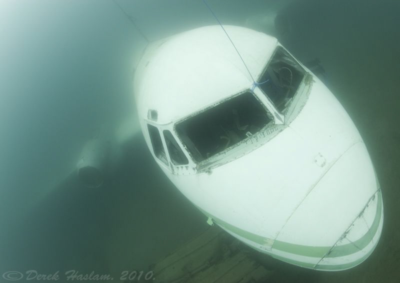 Plane cockpit. D3, 16mm. by Derek Haslam 