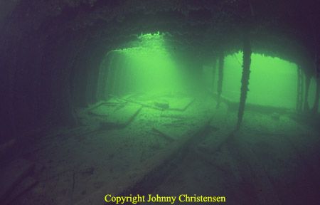 Inside the wreck of SS Director Reppenhagen. Long exposur... by Johnny Christensen 