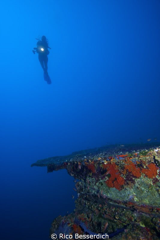 "Dutchess of York", a shipwreck near Kalkan in Turkey. Si... by Rico Besserdich 