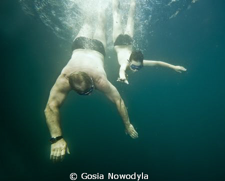 This is when the fun begins ...
A little boy with his gr... by Gosia Nowodyla 