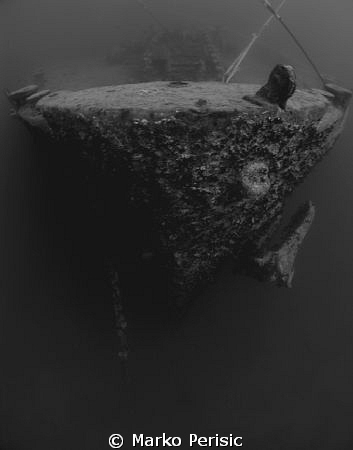 Mooring lines tied to her bow. The Thistlegorm. by Marko Perisic 