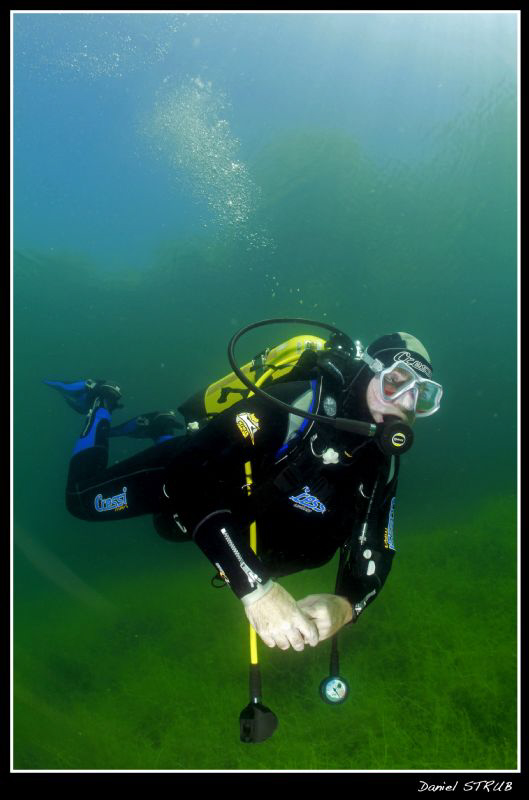 Buddy JC in our pond :-D by Daniel Strub 