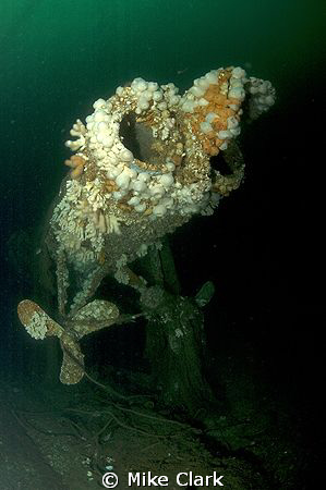 Stern of U 12
48 metres Deep
twin strobes Nokon D70 by Mike Clark 