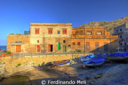 A sunset image of "Isola delle Femmine" (Women's island) ... by Ferdinando Meli 