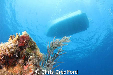 Look closely and you can read the name of the boat, Islan... by Chris Crediford 