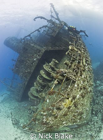 Shot of the stern of the Giannis D with my Buddy.
Taken ... by Nick Blake 