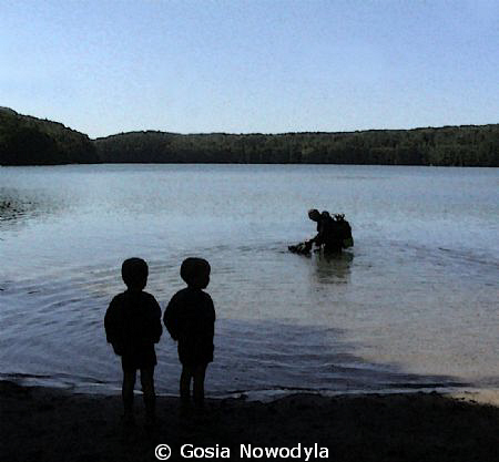 ... "Daddy said we would be scuba divers like he is ..." by Gosia Nowodyla 