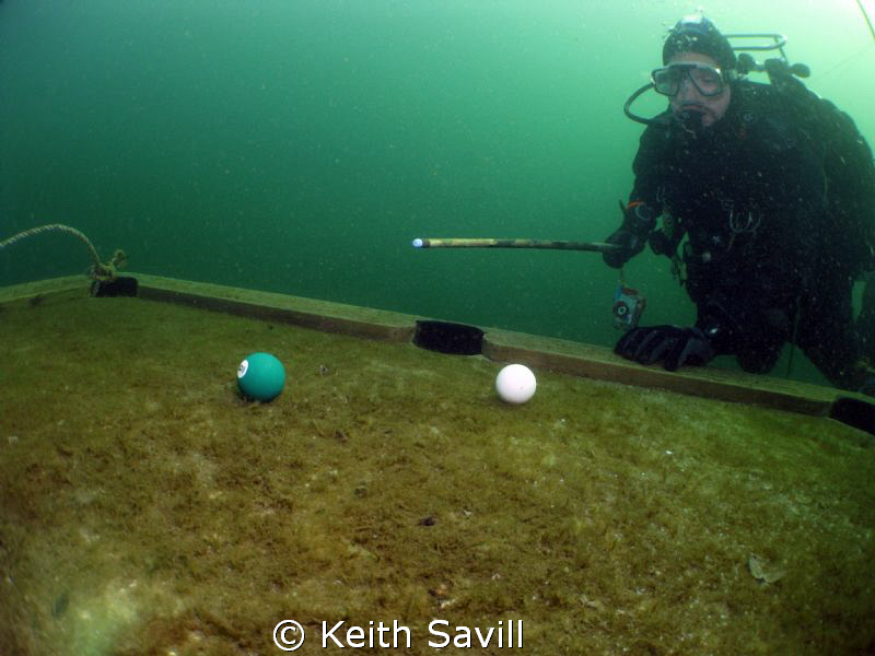 Couldnt decide between going to the pub to play pool, or ... by Keith Savill 