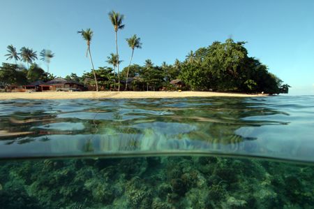 A paradise , siladen Island in Celebes Sea - Indonesia. N... by Giulio Arrigucci 