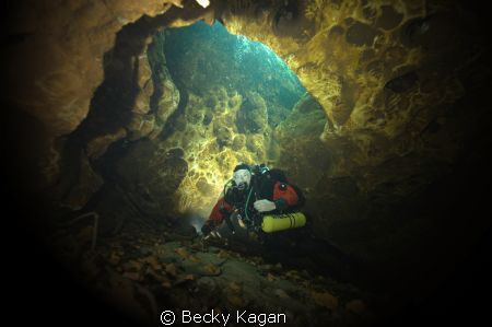 Freshwater cave system Hart Springs in North Florida. Not... by Becky Kagan 