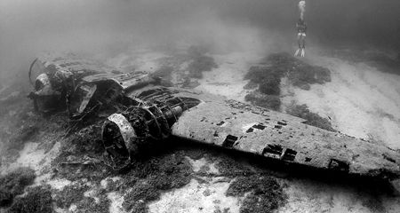 WWII Blenheim Bomber, Malta. by James Dally 