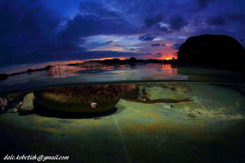 after the storm....sand stone bottom..clear water by Dale Kobetich 